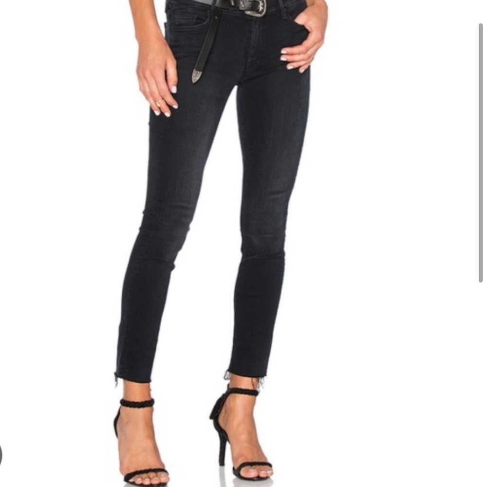 Mother Looker Zip Fray Wait Until Dark jeans NWOT * Host Pick *